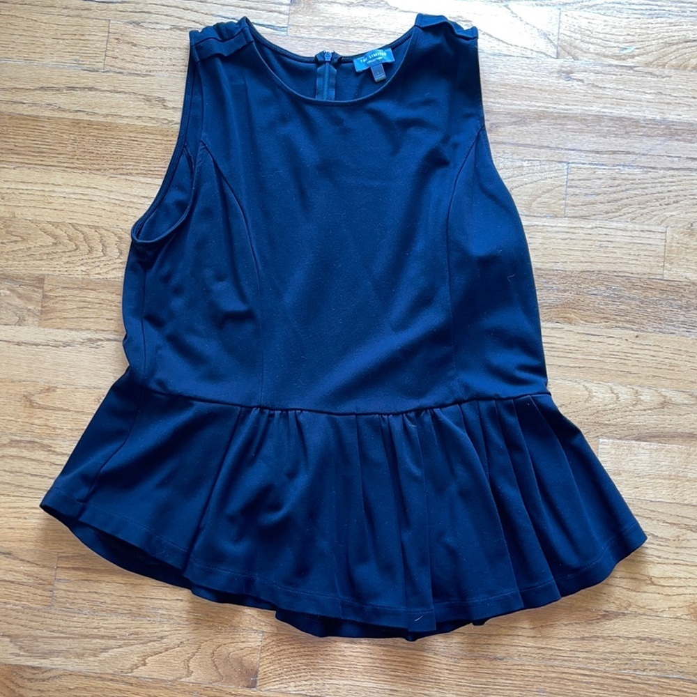 The Limited brand black peplum top size large